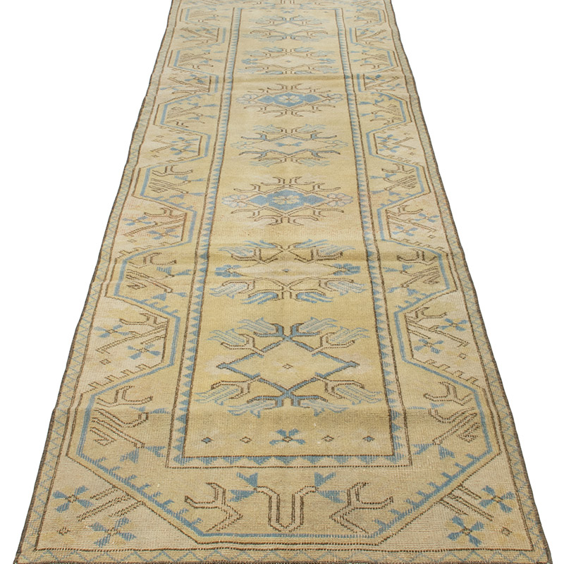 Vintage Turkish Hand-Knotted Runner - 2' 7" x 9' 3" (31" x 111") - K0092723