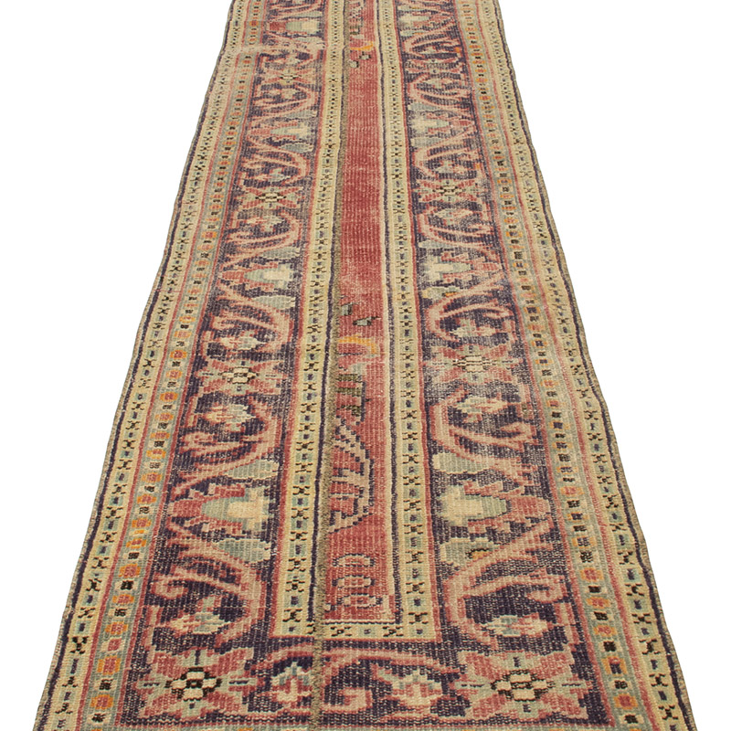 Vintage Turkish Hand-Knotted Runner - 2' 4" x 9' 3" (28" x 111") - K0092724