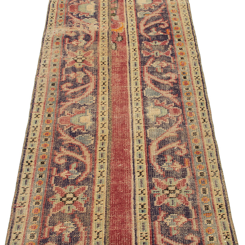 Vintage Turkish Hand-Knotted Runner - 2' 4" x 9' 3" (28" x 111") - K0092724