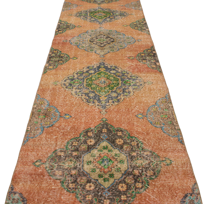 Vintage Turkish Hand-Knotted Runner - 2' 8" x 12' 6" (32" x 150") - K0092725