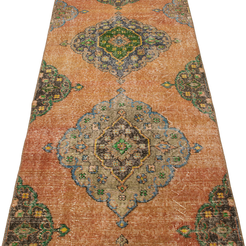 Vintage Turkish Hand-Knotted Runner - 2' 8" x 12' 6" (32" x 150") - K0092725