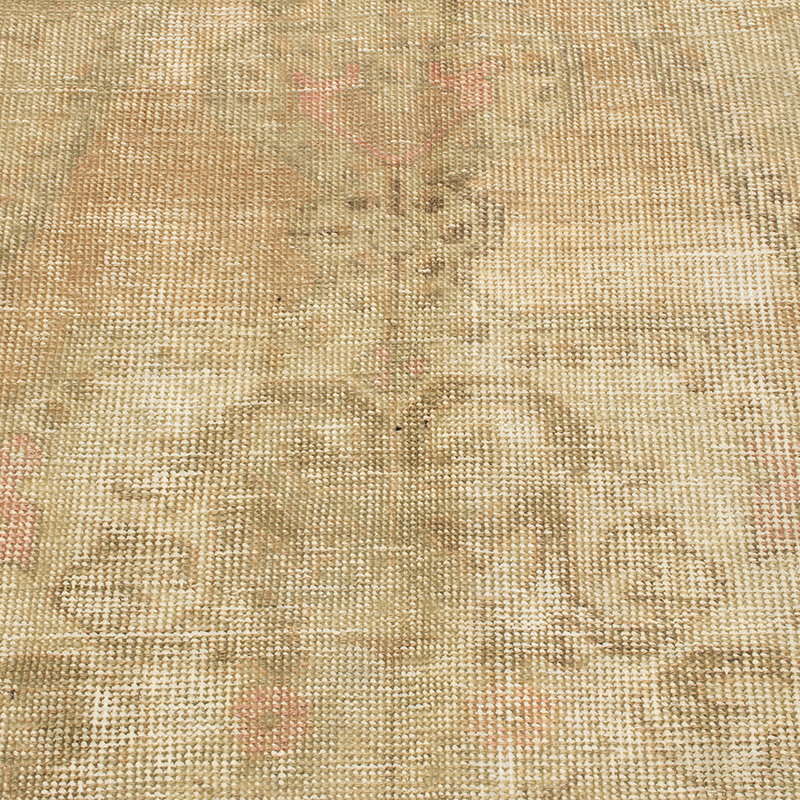 El Dokuma Yuvarlak Vintage Halı - K0092727