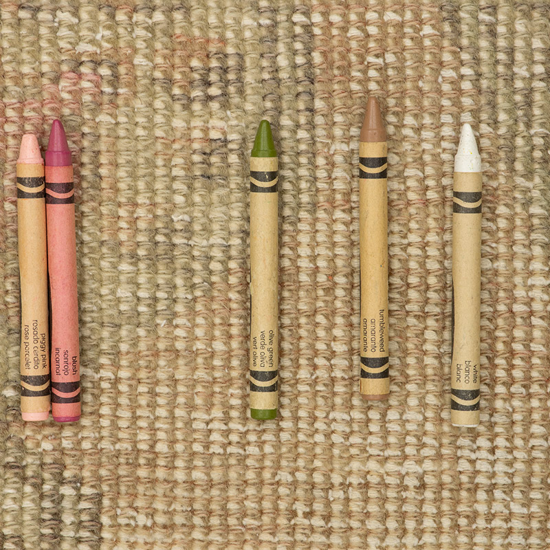 El Dokuma Yuvarlak Vintage Halı - K0092727