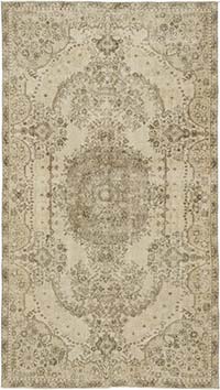 Vintage Turkish Hand-Knotted Rug - 5' 5" x 9' 6" (65" x 114")