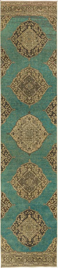 Vintage Turkish Hand-Knotted Runner - 2' 8" x 12' 5" (32" x 149")