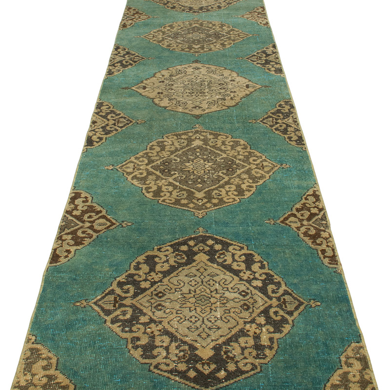 Vintage Turkish Hand-Knotted Runner - 2' 8" x 12' 5" (32" x 149") - K0092731