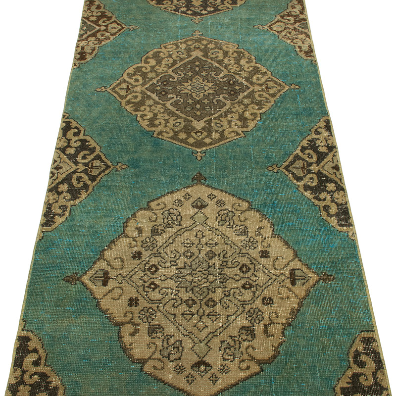 Vintage Turkish Hand-Knotted Runner - 2' 8" x 12' 5" (32" x 149") - K0092731