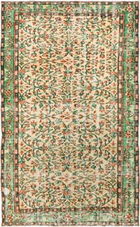 Alfombra Vintage Turca Anudada a Mano - 162 cm x 268 cm