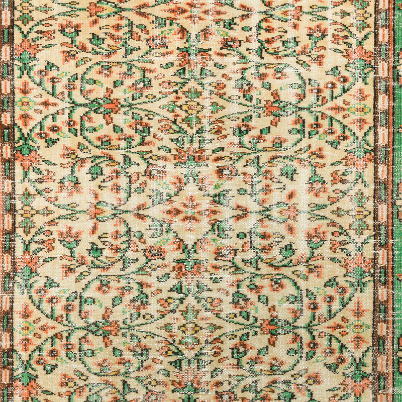 Vintage Turkish Hand-Knotted Rug - 5' 4" x 8' 10" (64" x 106") - K0092732