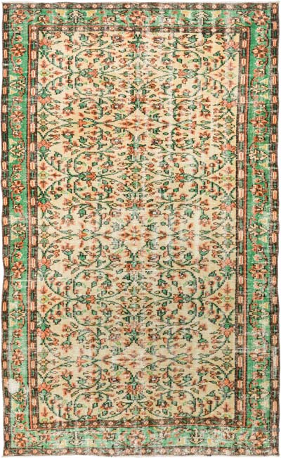 El Dokuma Vintage Halı - 162 cm x 268 cm