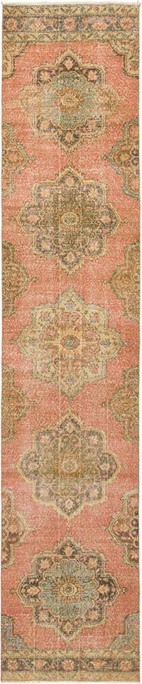 Vintage Turkish Hand-Knotted Runner - 2' 8" x 12' 11" (32" x 155")