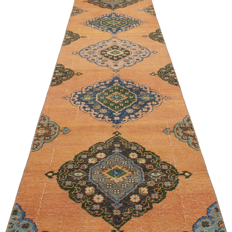 Vintage Turkish Hand-Knotted Runner - 2' 7" x 12' 10" (31" x 154") - K0092735