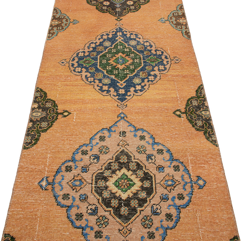Vintage Turkish Hand-Knotted Runner - 2' 7" x 12' 10" (31" x 154") - K0092735