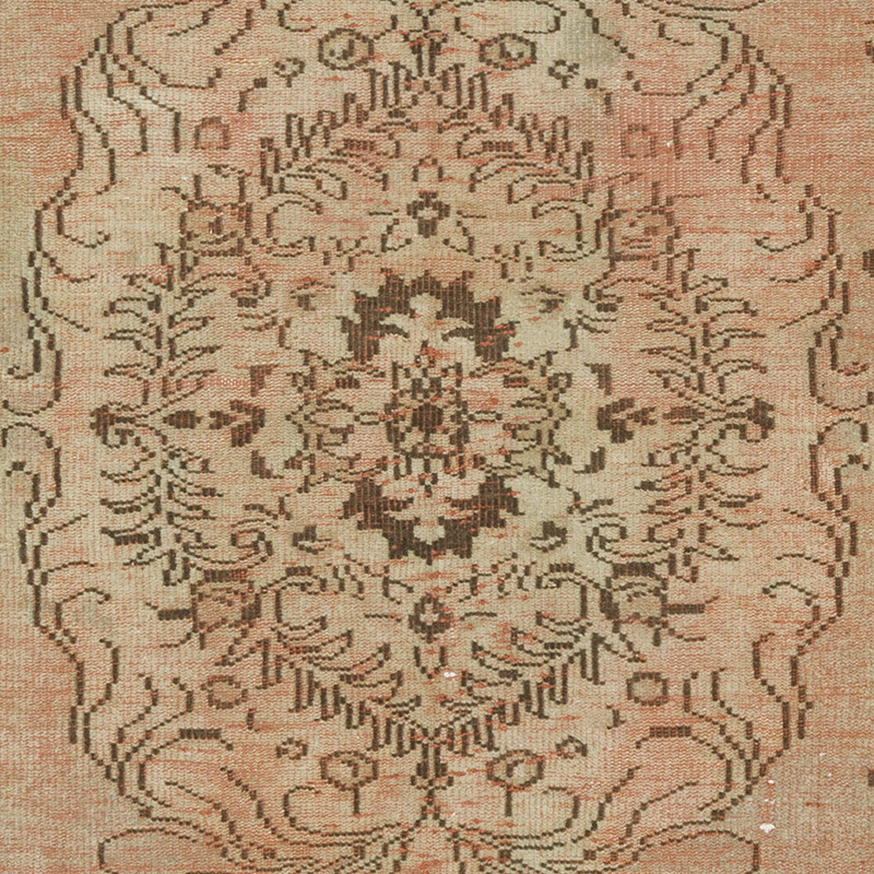 Over-dyed Vintage Hand-Knotted Turkish Rug - 3' 7" x 9' 2" (43" x 110") - K0092736