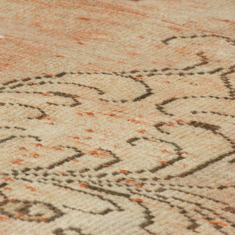 Over-dyed Vintage Hand-Knotted Turkish Rug - 3' 7" x 9' 2" (43" x 110") - K0092736