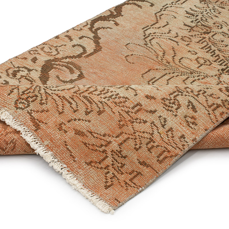 Over-dyed Vintage Hand-Knotted Turkish Rug - 3' 7" x 9' 2" (43" x 110") - K0092736
