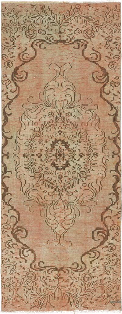 Over-dyed Vintage Hand-Knotted Turkish Rug - 3' 7" x 9' 2" (43" x 110")