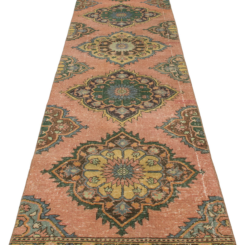 Vintage Turkish Hand-Knotted Runner - 2' 6" x 12' 6" (30" x 150") - K0092737