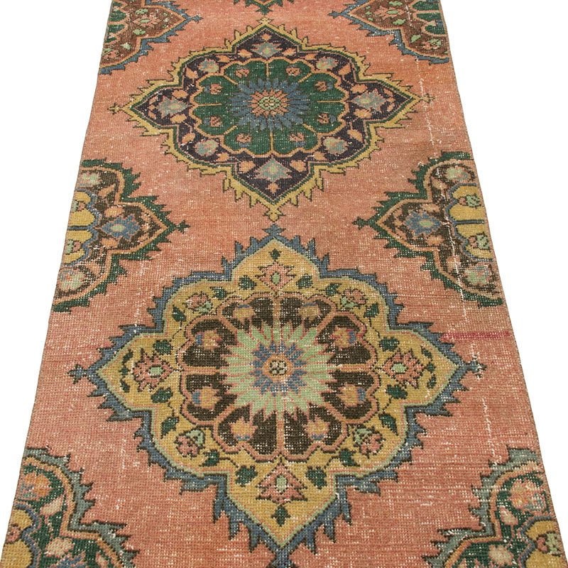 Vintage Turkish Hand-Knotted Runner - 2' 6" x 12' 6" (30" x 150") - K0092737