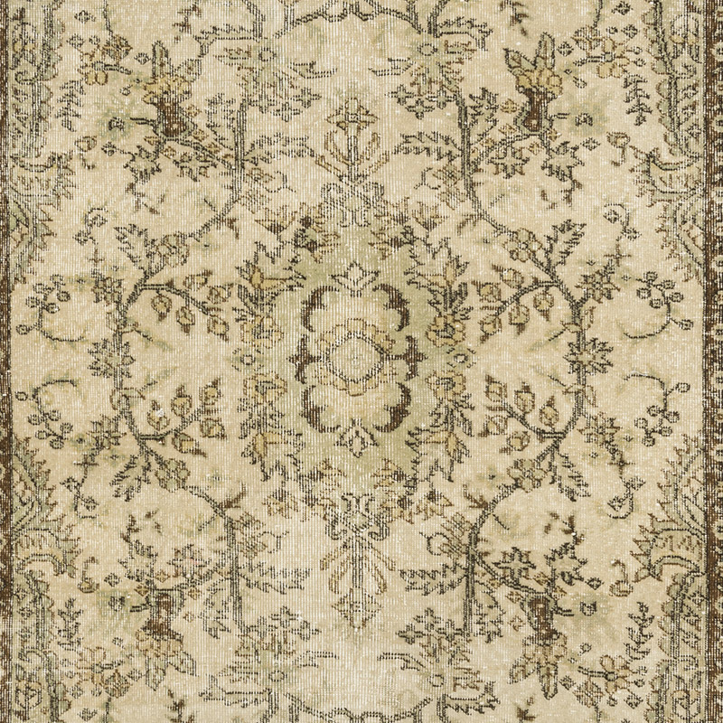 Vintage Turkish Hand-Knotted Rug - 5'  x 8' 10" (60" x 106") - K0092738