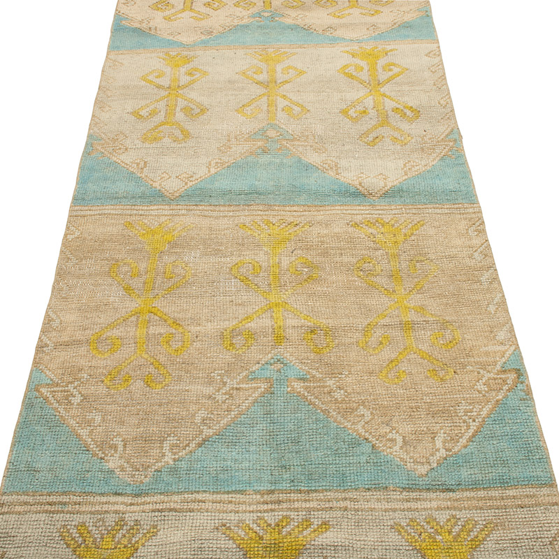 Vintage Turkish Hand-Knotted Runner - 2' 11" x 10' 3" (35" x 123") - K0092739