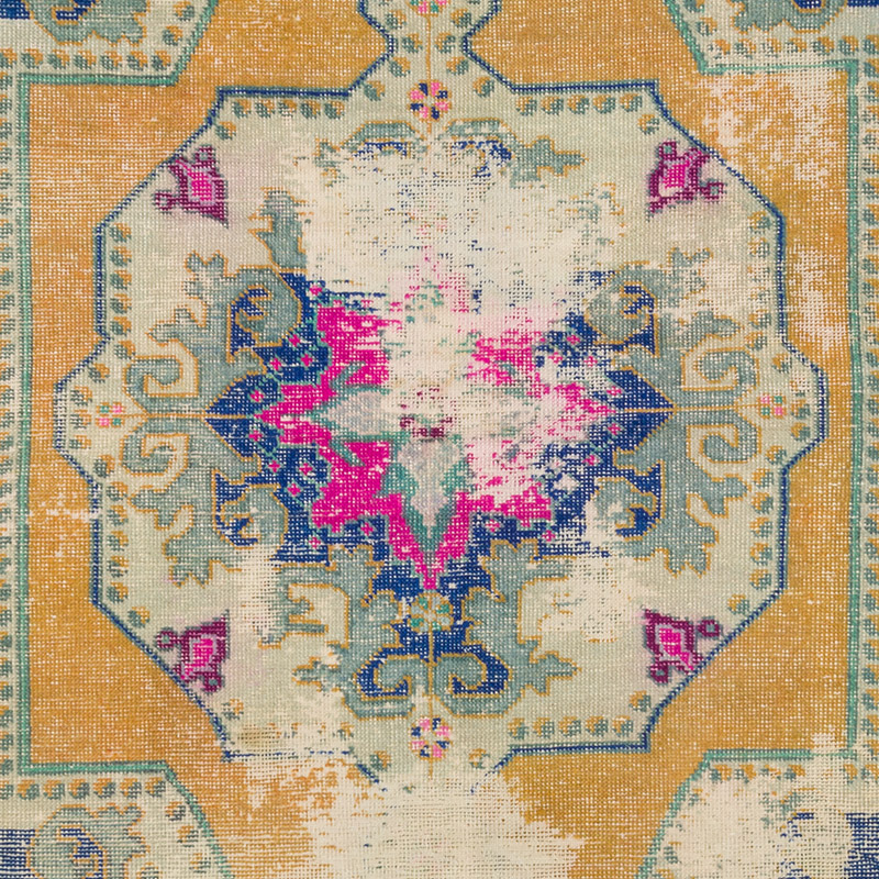 Alfombra Vintage Turca Anudada a Mano - 128 cm x 223 cm - K0092741