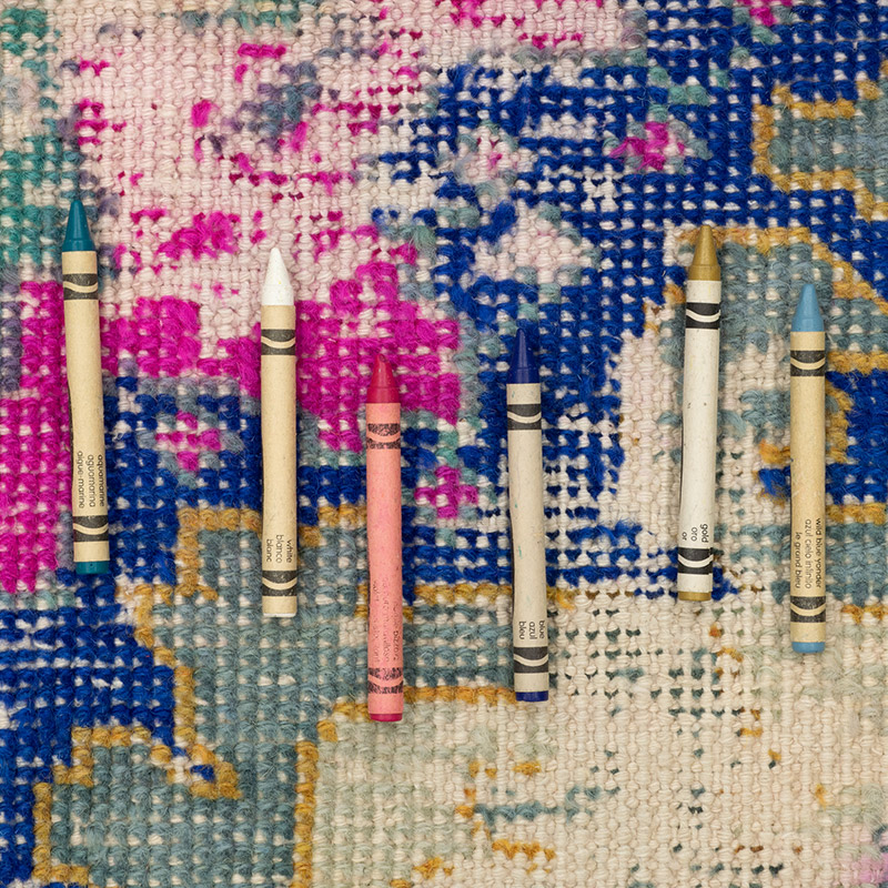 Alfombra Vintage Turca Anudada a Mano - 128 cm x 223 cm - K0092741