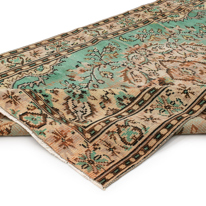 Vintage Turkish Hand-Knotted Rug - 4' 11" x 7' 9" (59" x 93") - K0092743