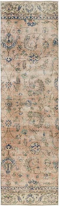 Vintage Anadolu Yolluk - 75 cm x 276 cm