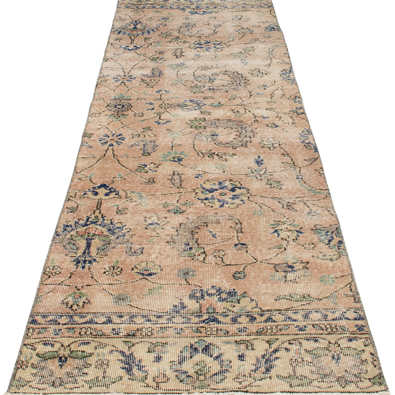 Vintage Turkish Hand-Knotted Runner - 2' 6" x 9' 1" (30" x 109") - K0092745