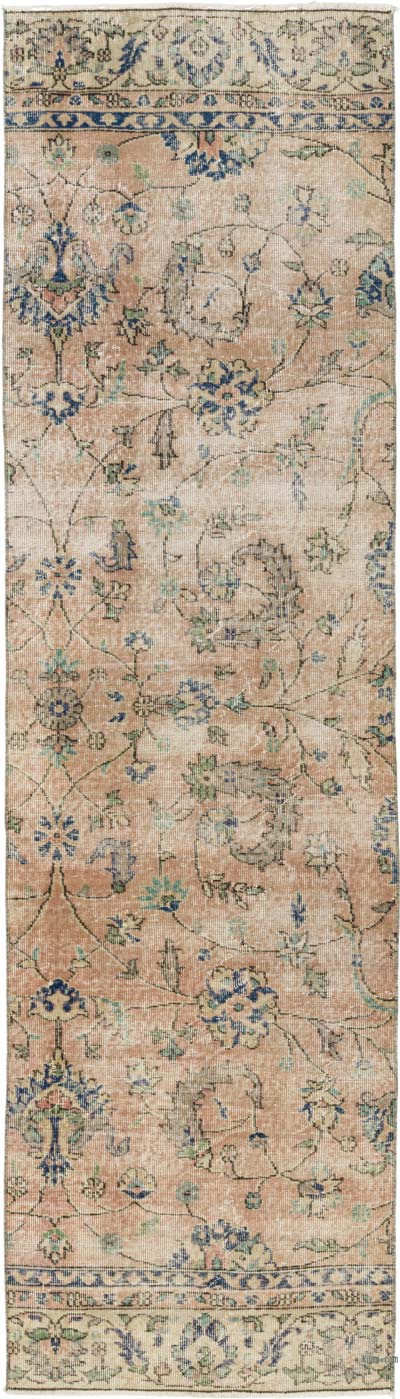 Vintage Turkish Hand-Knotted Runner - 2' 6" x 9' 1" (30" x 109")