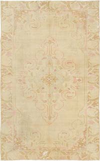 Vintage Turkish Hand-Knotted Rug - 4' 4" x 7' 1" (52" x 85")