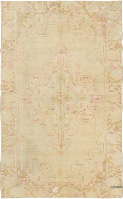 Vintage Turkish Hand-Knotted Rug - 4' 4" x 7' 1" (52" x 85")