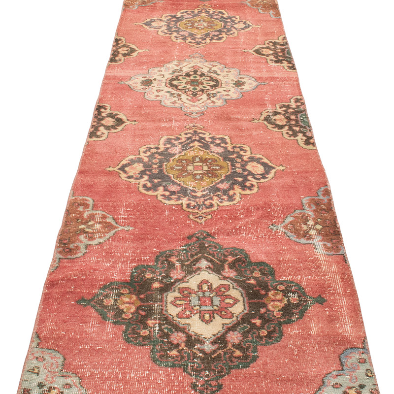 Vintage Turkish Hand-Knotted Runner - 2' 4" x 12' 3" (28" x 147") - K0092748