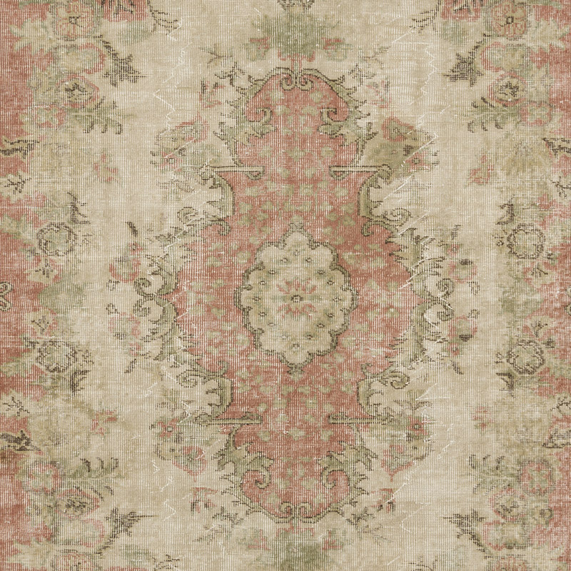 Vintage Turkish Hand-Knotted Rug - 5' 5" x 9'  (65" x 108") - K0092749