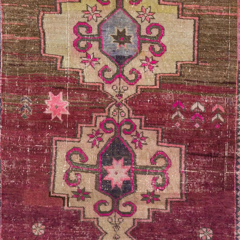 Vintage Turkish Hand-Knotted Runner - 4' 9" x 13'  (57" x 156") - K0092751