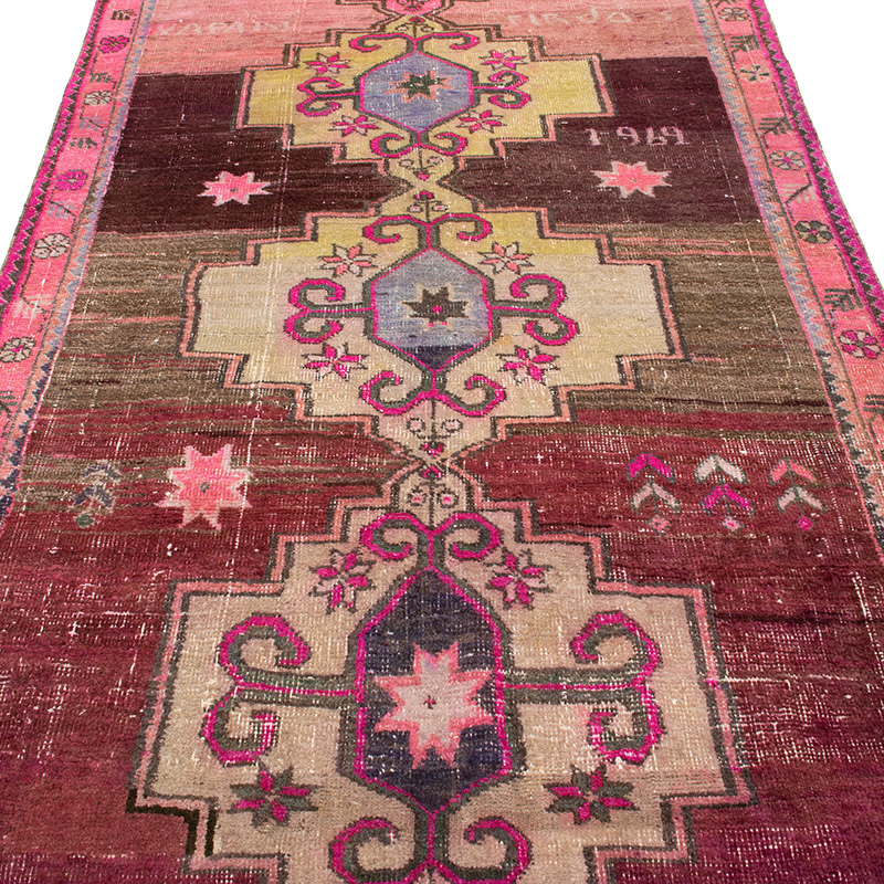 Vintage Turkish Hand-Knotted Runner - 4' 9" x 13'  (57" x 156") - K0092751