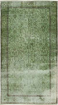 Alfombra Turca Vintage Sobre-teñida