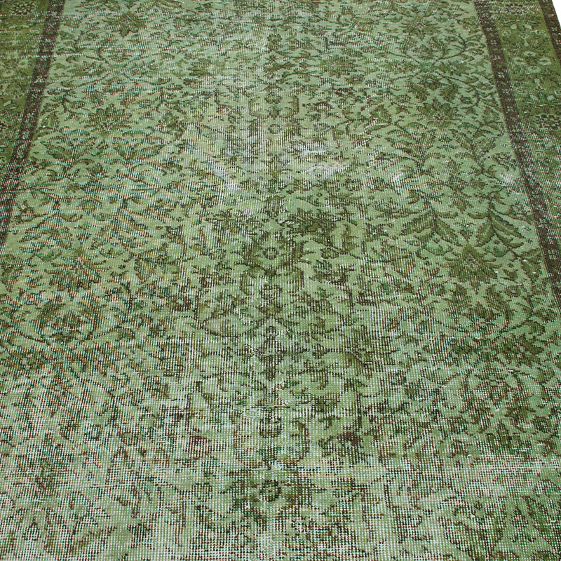 Over-dyed Vintage Hand-Knotted Turkish Rug - K0092752