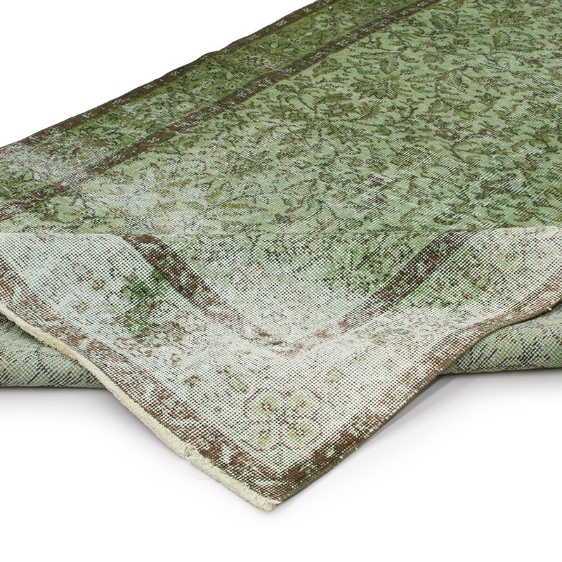 Over-dyed Vintage Hand-Knotted Turkish Rug - K0092752