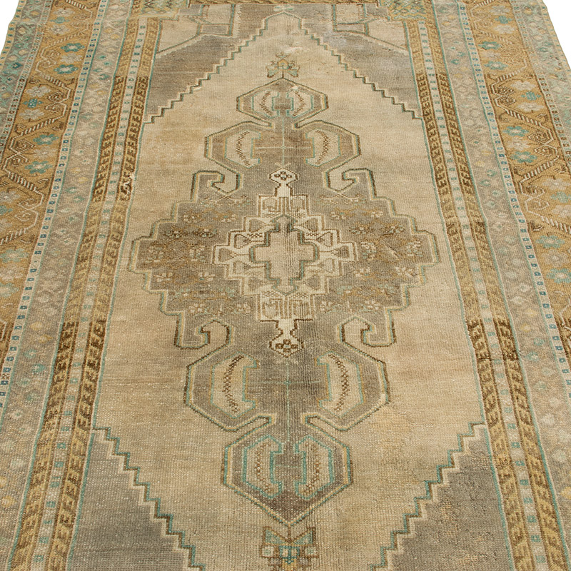 Vintage Turkish Hand-Knotted Rug - 4' 7" x 8' 4" (55" x 100") - K0092754