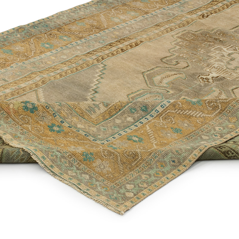 Vintage Turkish Hand-Knotted Rug - 4' 7" x 8' 4" (55" x 100") - K0092754