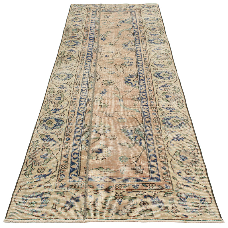 Vintage Turkish Hand-Knotted Runner - 2' 7" x 8' 11" (31" x 107") - K0092755