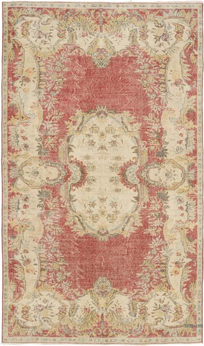 Vintage Turkish Hand-Knotted Rug - 5' 11" x 9' 10" (71" x 118")