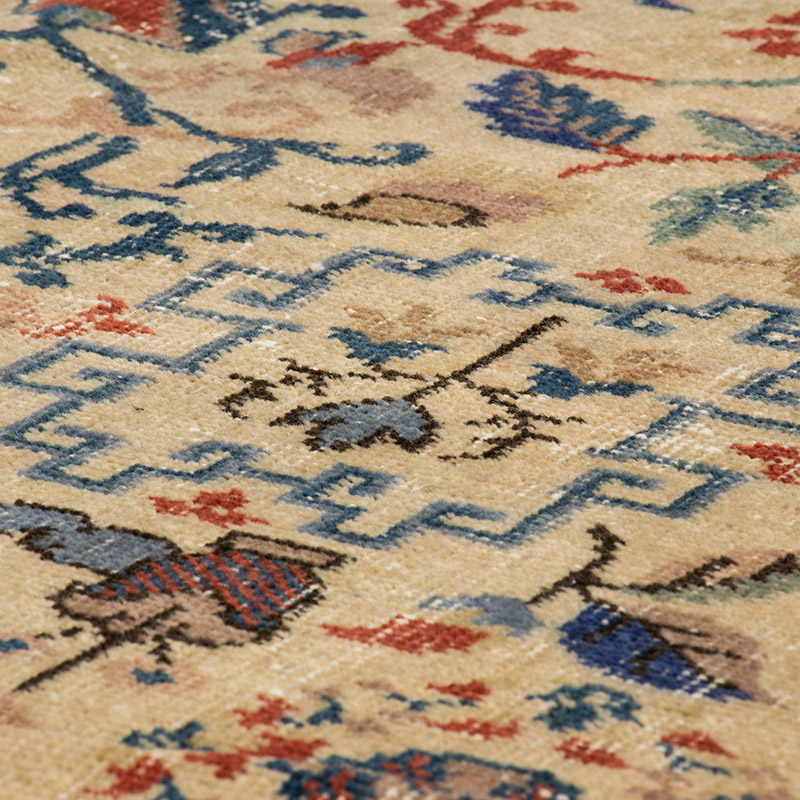 Vintage Turkish Hand-Knotted Rug - 4' 5" x 7' 5" (53" x 89") - K0092757