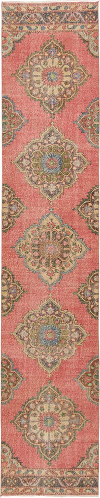 Vintage Turkish Hand-Knotted Runner - 2' 7" x 13' 1" (31" x 157")