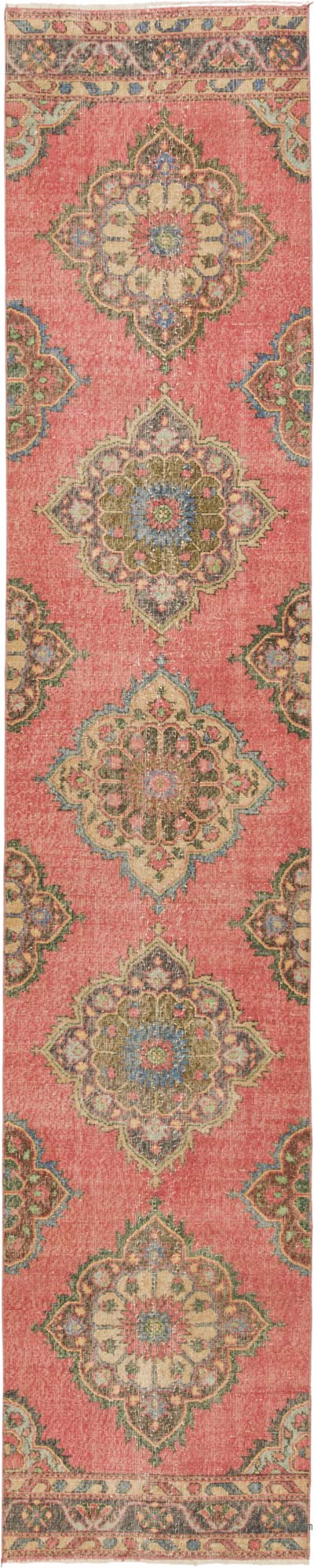 Vintage Turkish Hand-Knotted Runner - 2' 7" x 13' 1" (31" x 157")