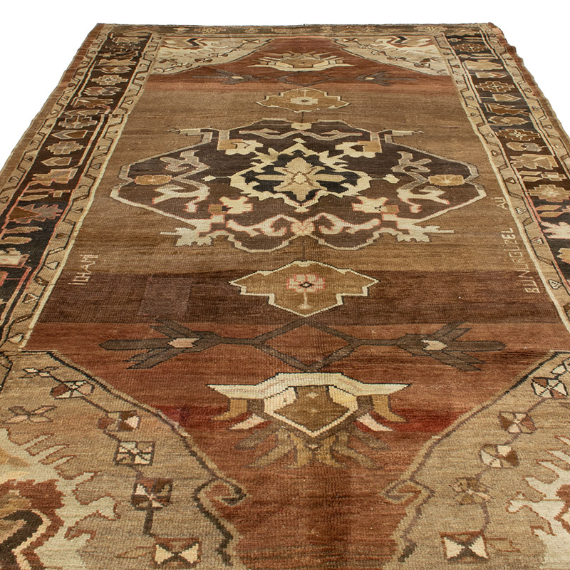 Vintage Turkish Hand-Knotted Rug - 6' 7" x 11' 10" (79" x 142") - K0092760