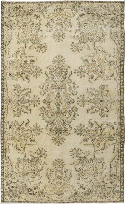 Vintage Turkish Hand-Knotted Rug - 5' 6" x 9'  (66" x 108")