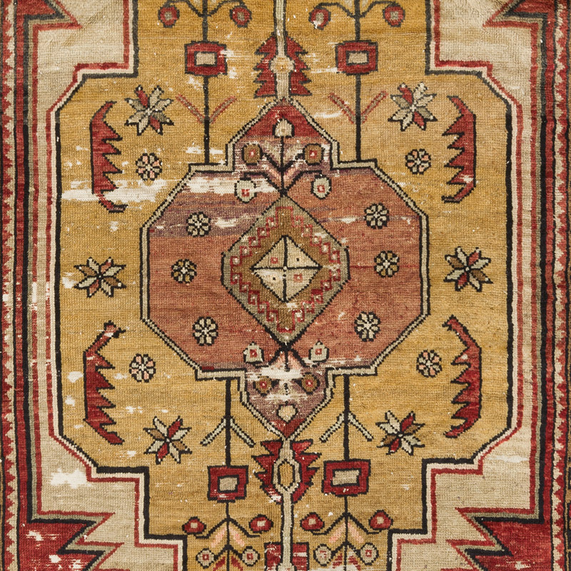 Vintage Turkish Hand-Knotted Rug - 4' 5" x 8' 2" (53" x 98") - K0092762